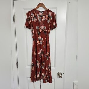 Lulu's floral wrap dress